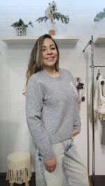 Jersey de punto gris