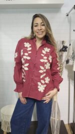 Blusa Nativa Vinotinto