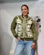Chaqueta Boho-Chic Verde