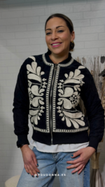 Chaqueta Boho-Chic Negra