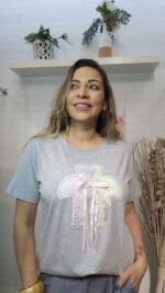 Blusa Lazo Romance Gris - Imagen 2