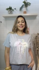 Blusa Lazo Romance Gris