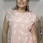 Camiseta Pluma Rosa