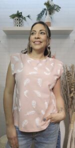 Camiseta Pluma Rosa