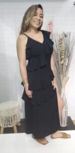 Vestido Volantes Negro - Imagen 5