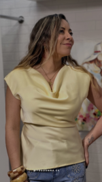 Top Satinado Amarillo