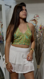 Top Crop Halter Verde - Imagen 2