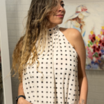 Blusa Polka Chic Blanca