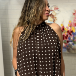 Blusa Polka Chic Chocolate