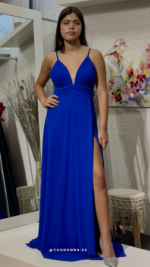 Vestido Aura Azul Rey