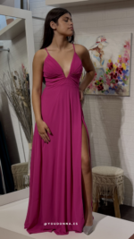 Vestido Aura Fucsia - Imagen 2